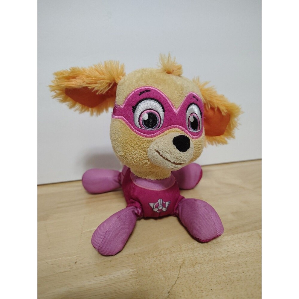 Paw Patrol Skye Stuffed Toy 7in X 5in. Very Cute! Pink Outfit And Cape